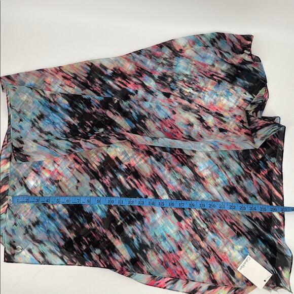 Calvin Klein Women’s Lightweight Multicolor Abstract Print Scarf – New 27 x 70 - Picture 12 of 13